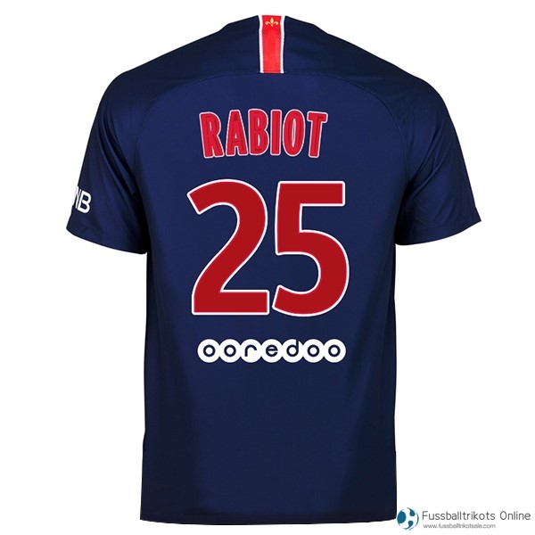 Paris Saint Germain Trikot Heim Rabiot 2018-19 Blau Fussballtrikots Günstig